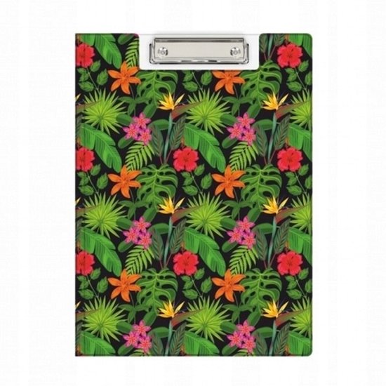Carte Presse-papiers A4 avec Imprimé Floral et Porte-stylo