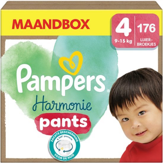 Pampers - Harmonie Pants - Maat 4 (9-15KG) - 176 Luierbroekjes