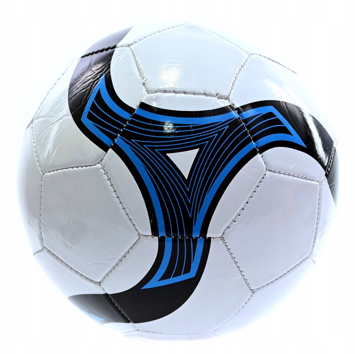 Wit Voetbal Maat 5 - Synthetisch Leer, Machinaal Gestikt