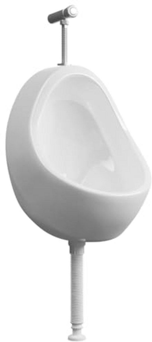 Wandurino met spoelventiel van keramiek - Wit