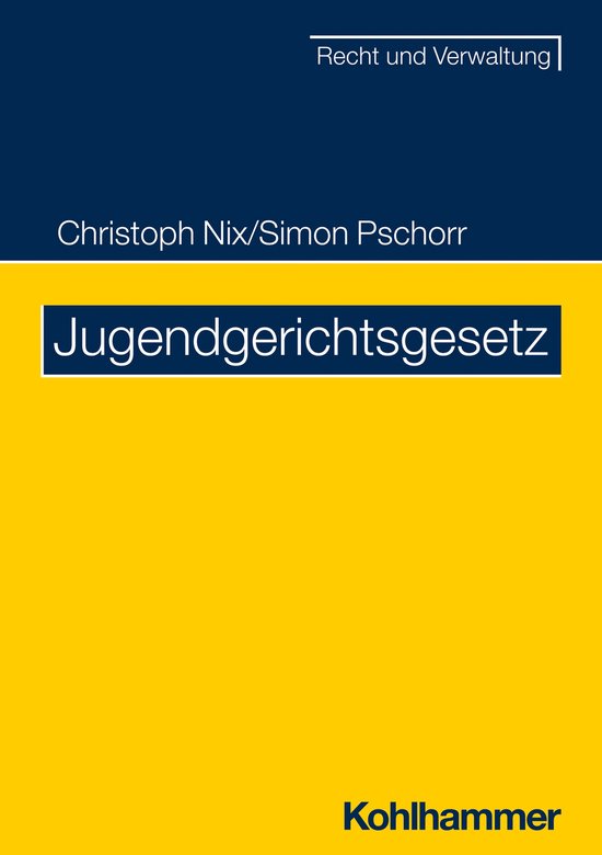 Jugendgerichtsgesetz - cover
