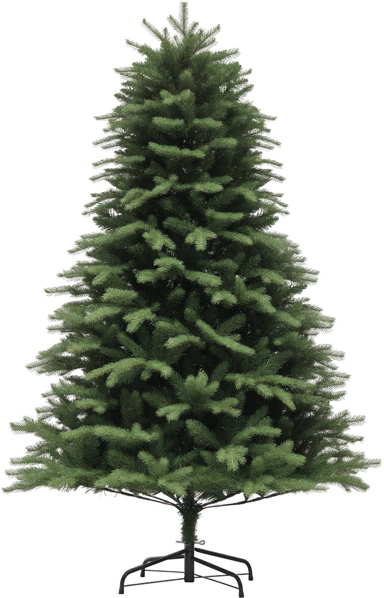HOMCOM Christmas Tree Kunststof, Staal Ø105 x 180H cm Groen