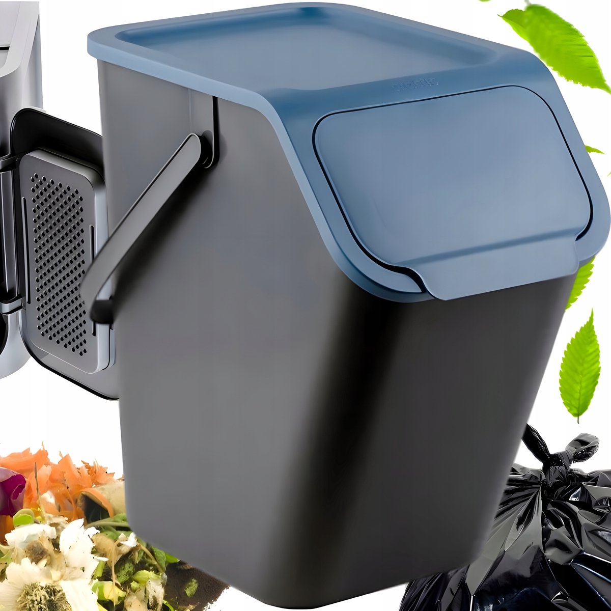 Praktische Afvalscheidingsbak 25L - Papier, Plastic, Glas, Bio