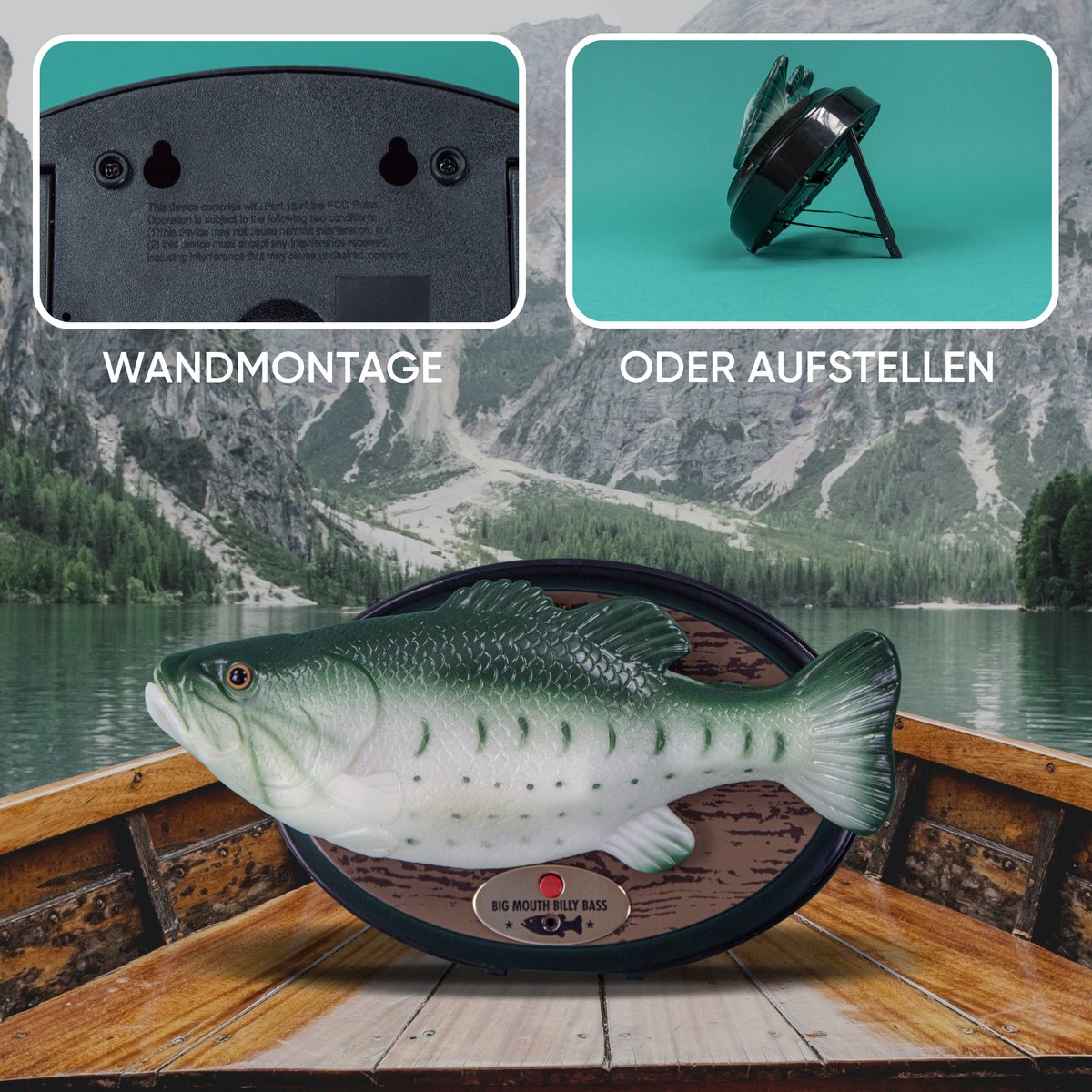 Poisson Chantant Gemmy Big Mouth Billy Bass - "Ne Vous Inquiétez Pas" Avec Capteur