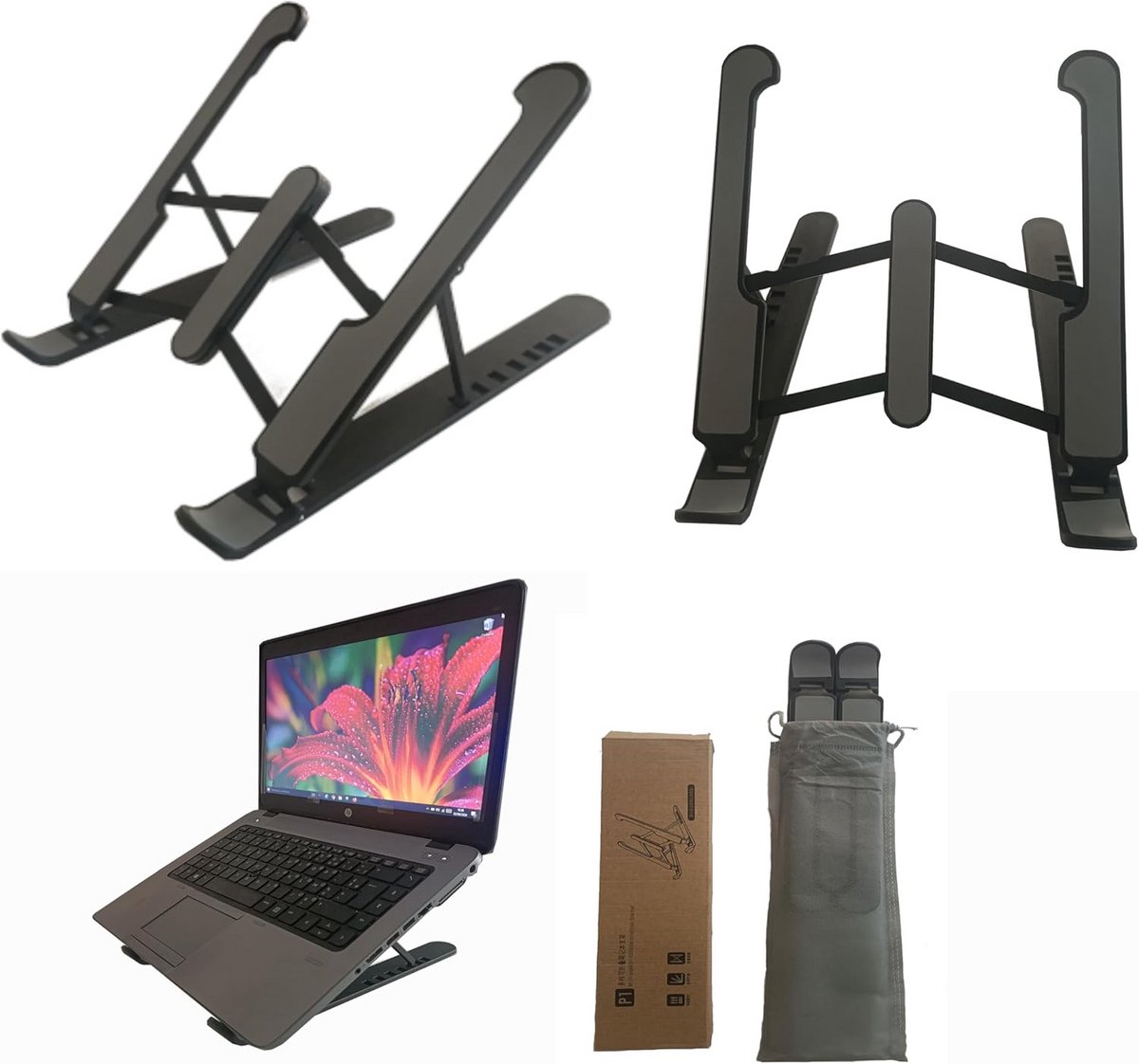 Verstelbare Ergonomische Laptopstandaard met Antislip en Opvouwbaar Ontwerp