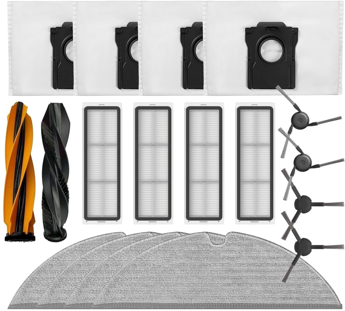 Dreame D20 Plus en D20 Pro Plus Onderhoudsset (Plus.Parts® alternatief voor RAK72 / RAK73)