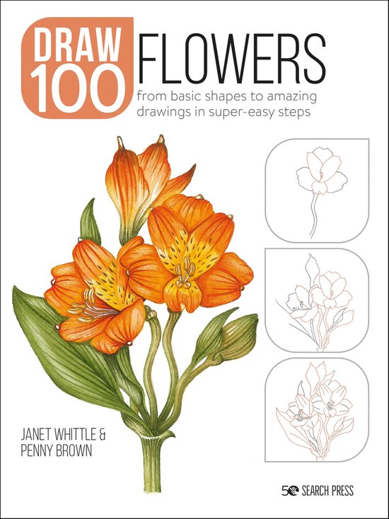 Draw 100: Flowers - cover