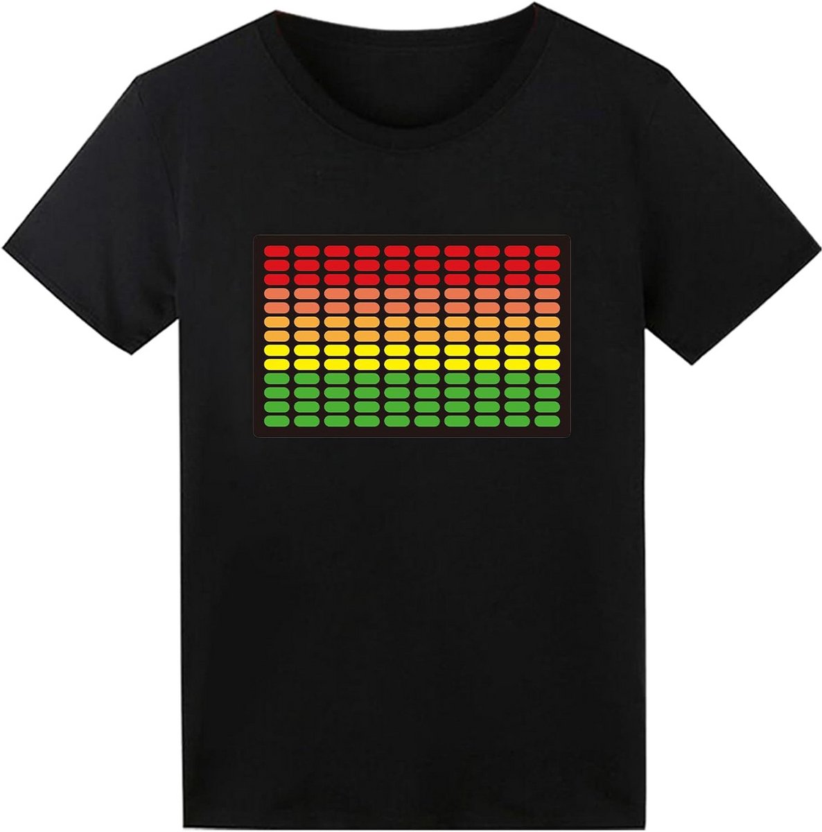 Geluidsgeactiveerd LED T-shirt Lichtgevend voor Feest en Optredens