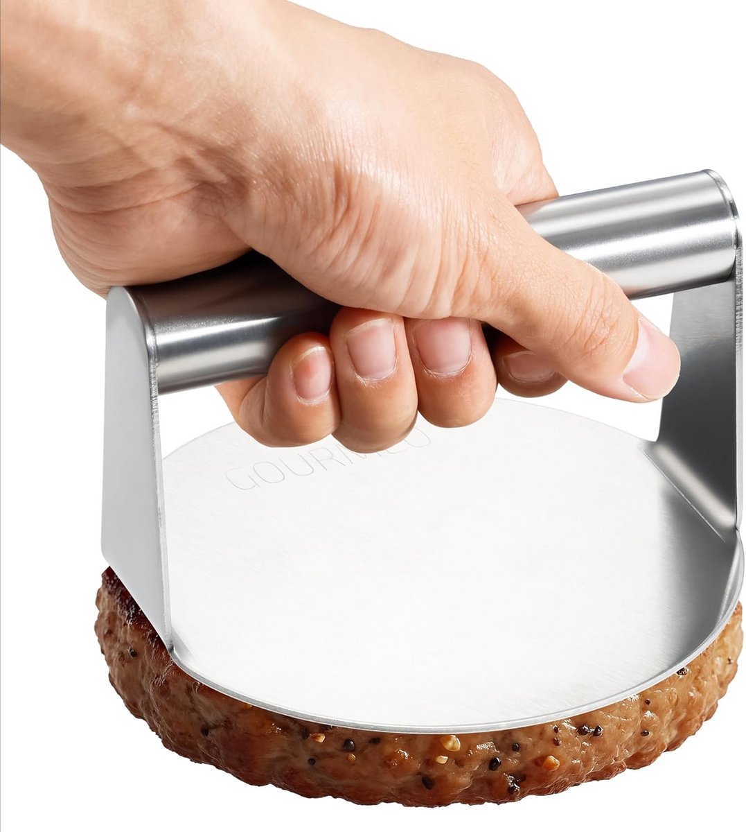 RVS Burgerpers voor Perfect Gevormde Hamburgers en Pasteitjes