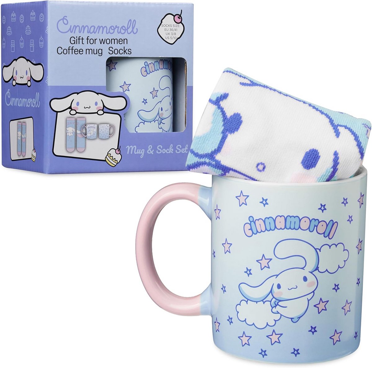 Mok en Sok Set met Leuke Print