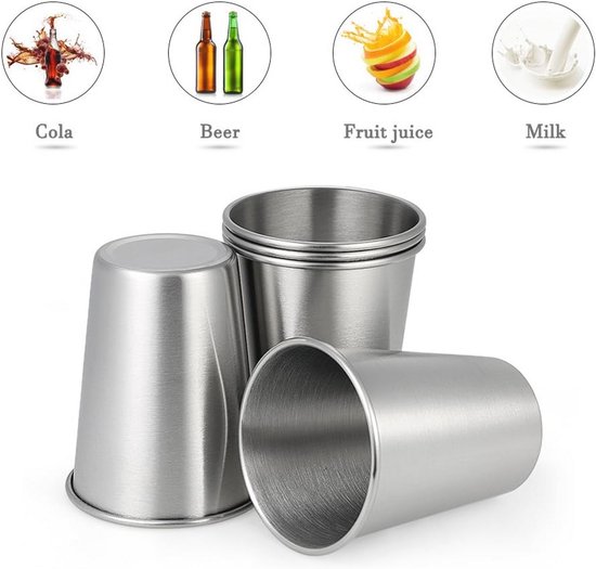 RVS Pint Cups 500ML - Duurzame en Shatterproof Drinkbekers voor Kamperen en Buitengebruik — afbeelding 5