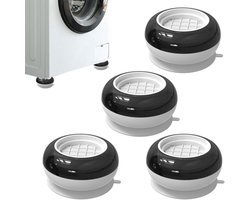 Borvat® Wasmachine Verhogers 4-delig - Anti-Trilling & Antislip - Beschermt Vloer - Voor Wasmachines en Drogers