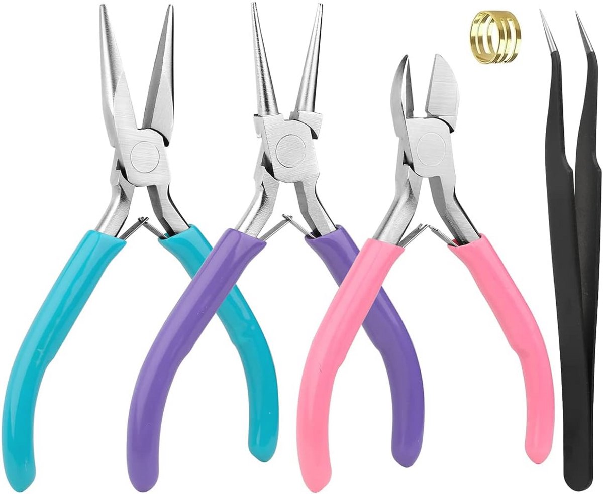 Doe-het-zelf sieradentangset – 5 delige knutselset voor het maken van sieraden