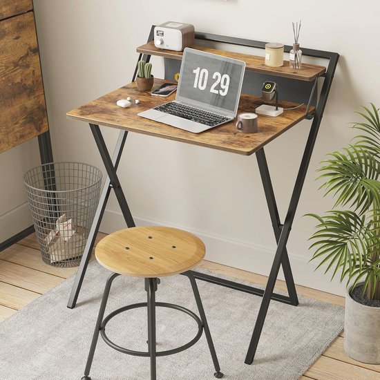 Compact L-vormig Gaming Bureau met Opbergplanken - 120 cm Zwart — afbeelding 2