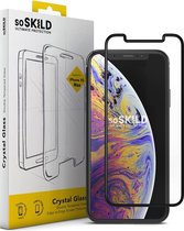 SoSkild Crystal Double Tempered Glass Screenprotector Zwart voor iPhone Xs Max en iPhone 11 Pro Max