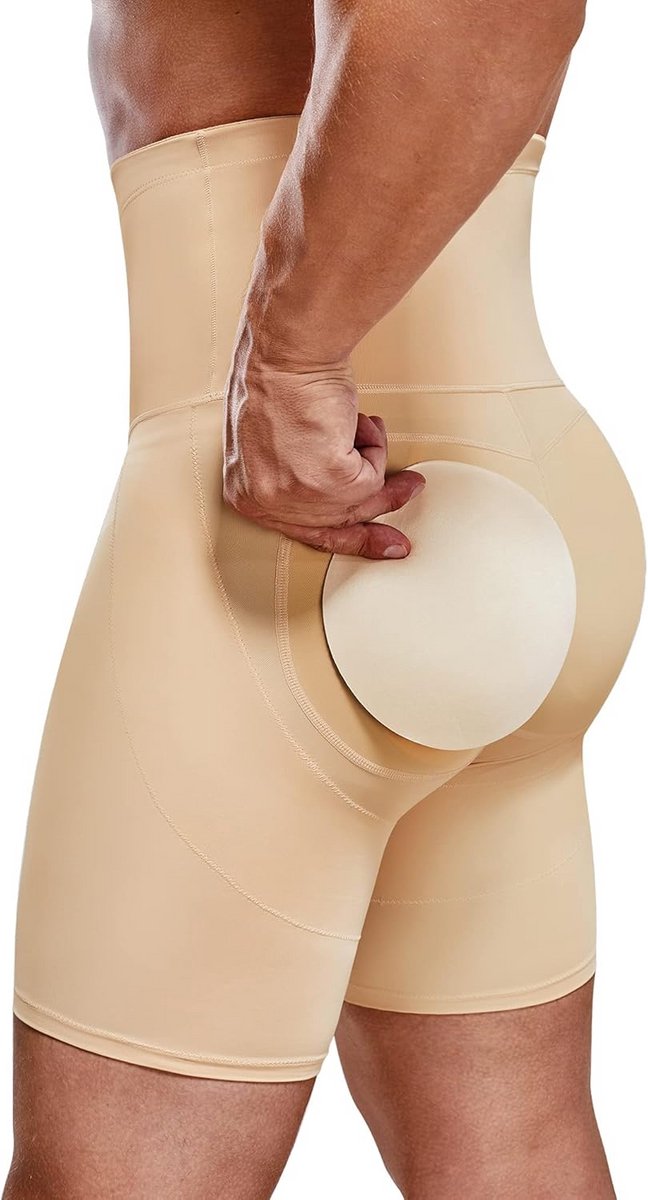 High Waist Buikcontrole Boxer voor Heren - Slank Makend Shapewear met Compressie