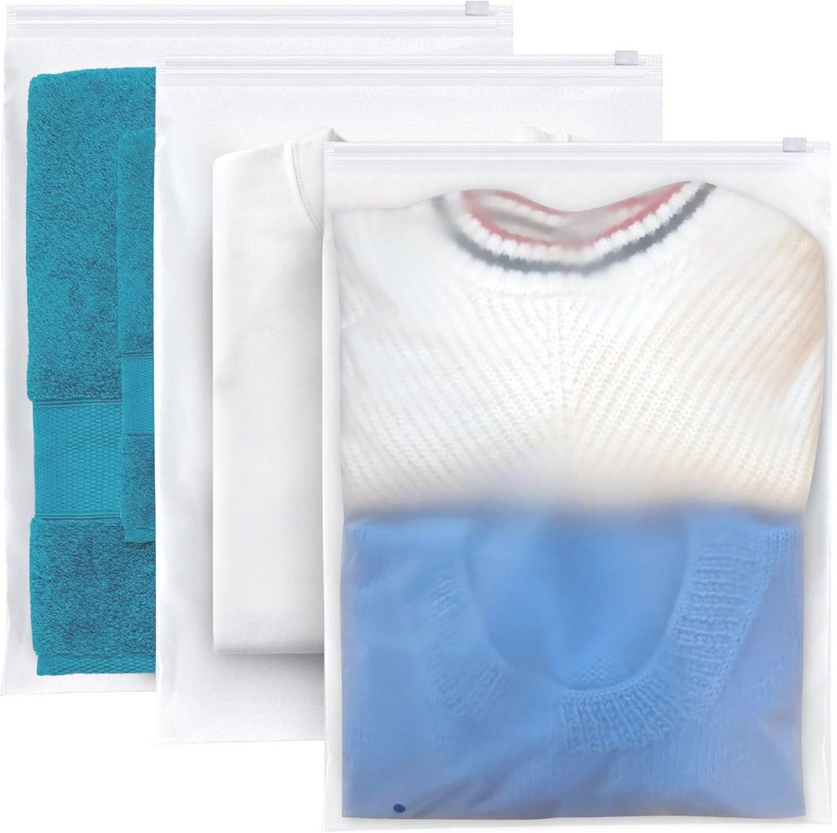 Zakken met Ritssluiting - 25 Stuks, 35 x 45 cm, Transparant en Waterdicht