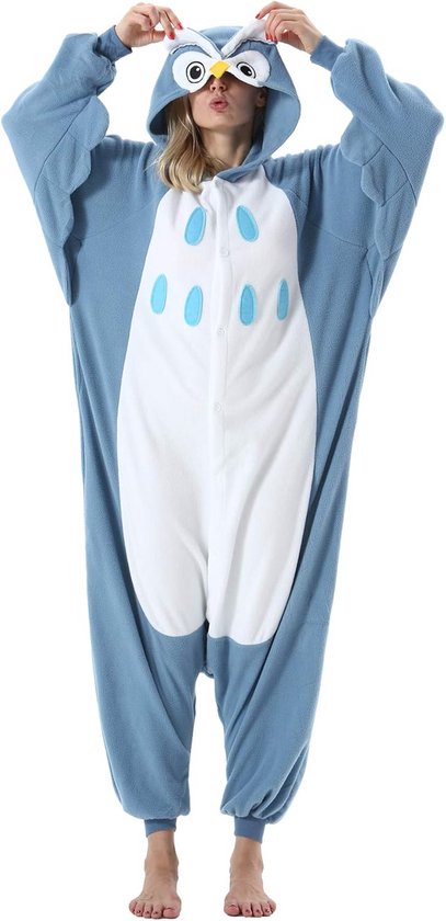 Spooktacular Creations Unisex Volwassen Pyjama Pluche Onesie Een Stuk Olifant Dier Kostuum (Extra-Large) Grijs