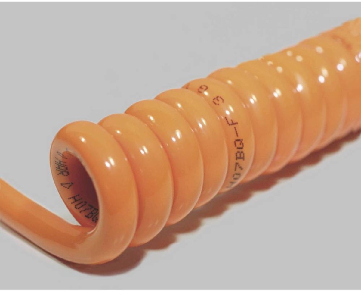 BKL Electronic 1506126 Spiraalkabel H07BQ-F 1200 mm / 4800 mm 5 G 1.50 mm² Oranje 1 stuk(s)