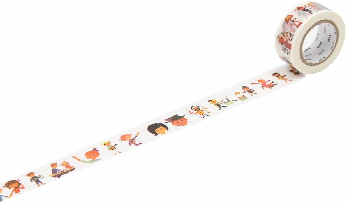 Decoratieve Papieren Washi Tape met Uniek Patroon voor Knutselen en Decoratie