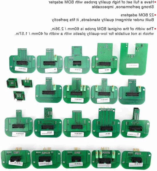 KTAG BDM-adapter 22-delige BDM-sondeadapters Chiptuning-accessoirekit ...