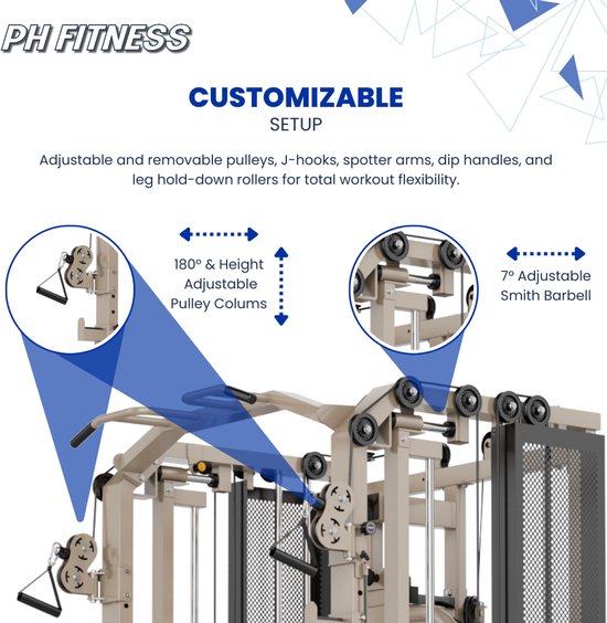 PH Fitness FUSION X Pro Rack – Professioneel Multifunctioneel Power ...