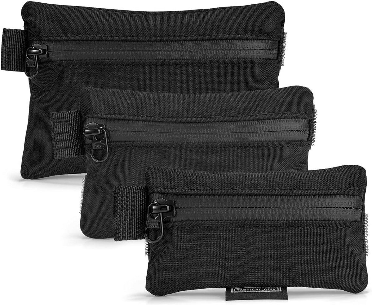 Multifunctionele A5 EDC Opbergtassenset met Haken en Lussen - Duurzame Nylon Gadget Tas