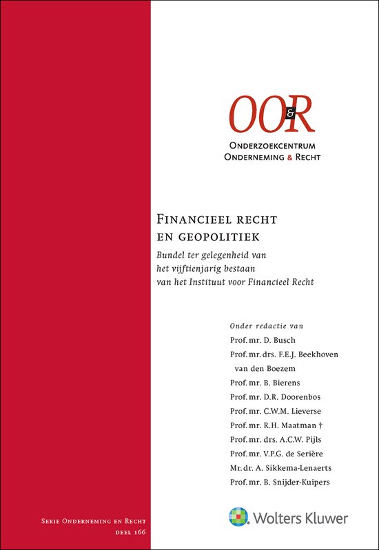 Financieel recht en geopolitiek - cover