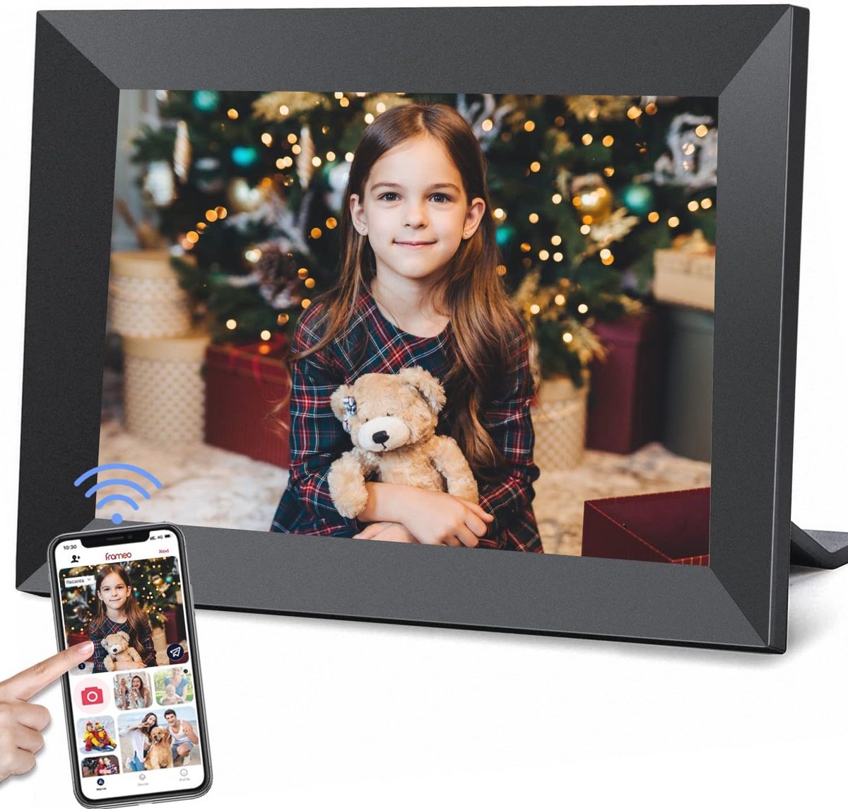 Digitale Fotolijst 10.1 inch - WiFi, IPS touchscreen, 16GB opslag, Full HD