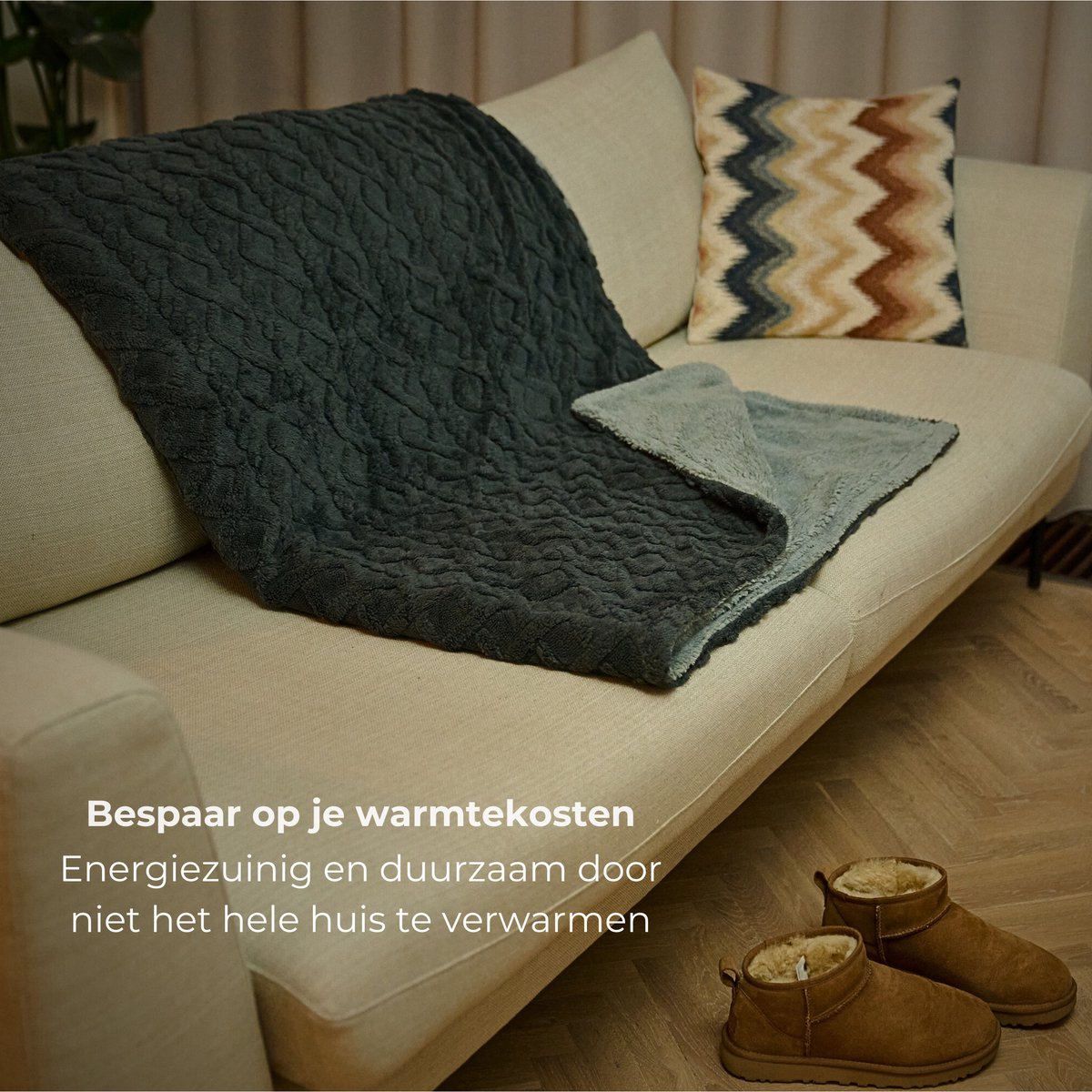 Luvego Elektrische Deken XL - Bovendeken & Warmtedeken - 180x130CM - 1 of 2 persoons - TÜV GS - Omslagdeken & Knuffeldeken - 9 Warmtestanden met Timer - 160W - Wasbaar - Verwarmingsdeken Fleece Plaid - Grijs – foto 3
