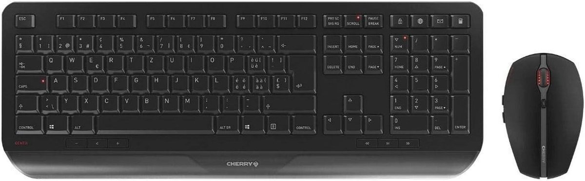 Draadloos Toetsenbord en Muis Set - Ergonomisch en Duurzaam, Duits QWERTZ Design