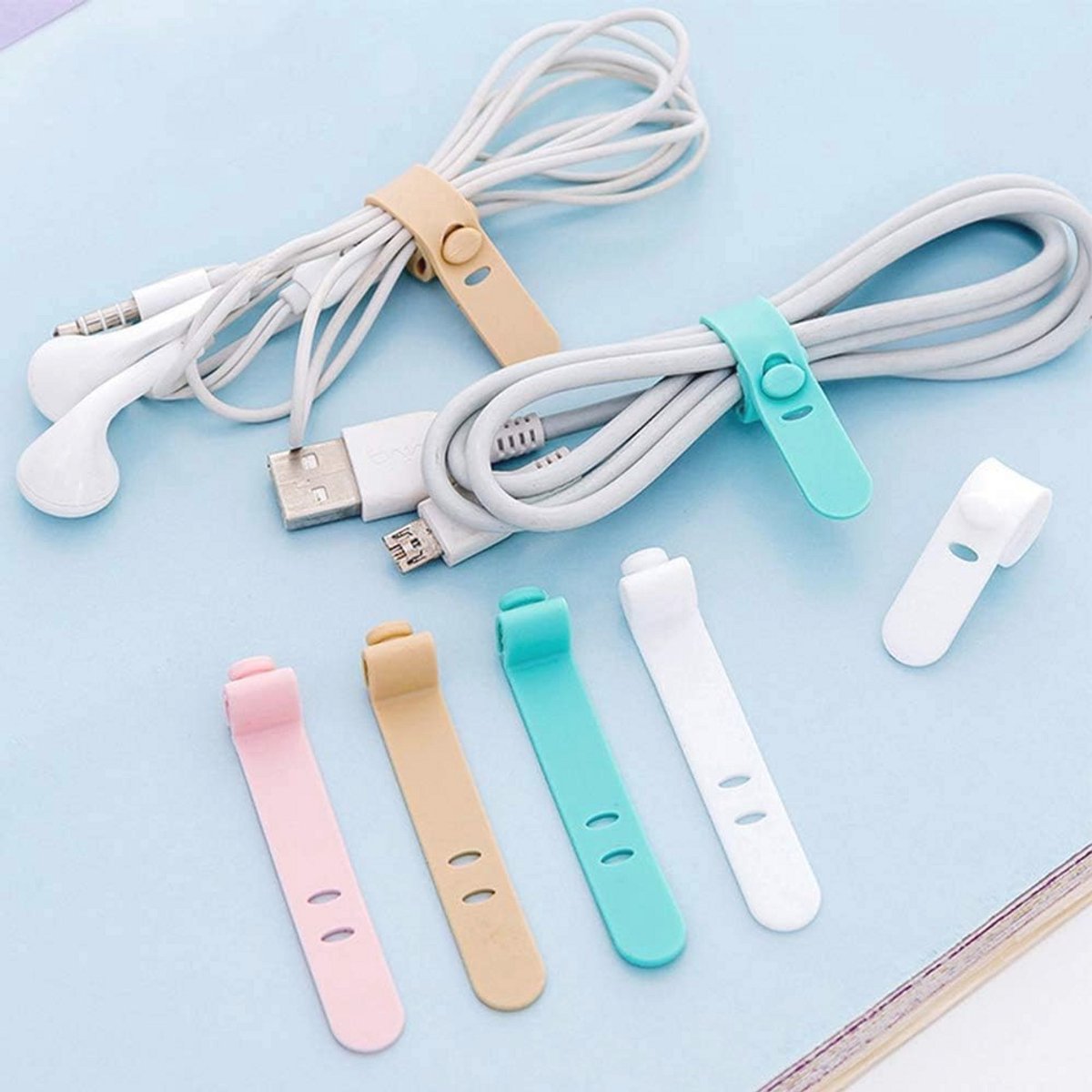 Kabel Organizer voor Oortelefoons en Headsets - 12 Stuks