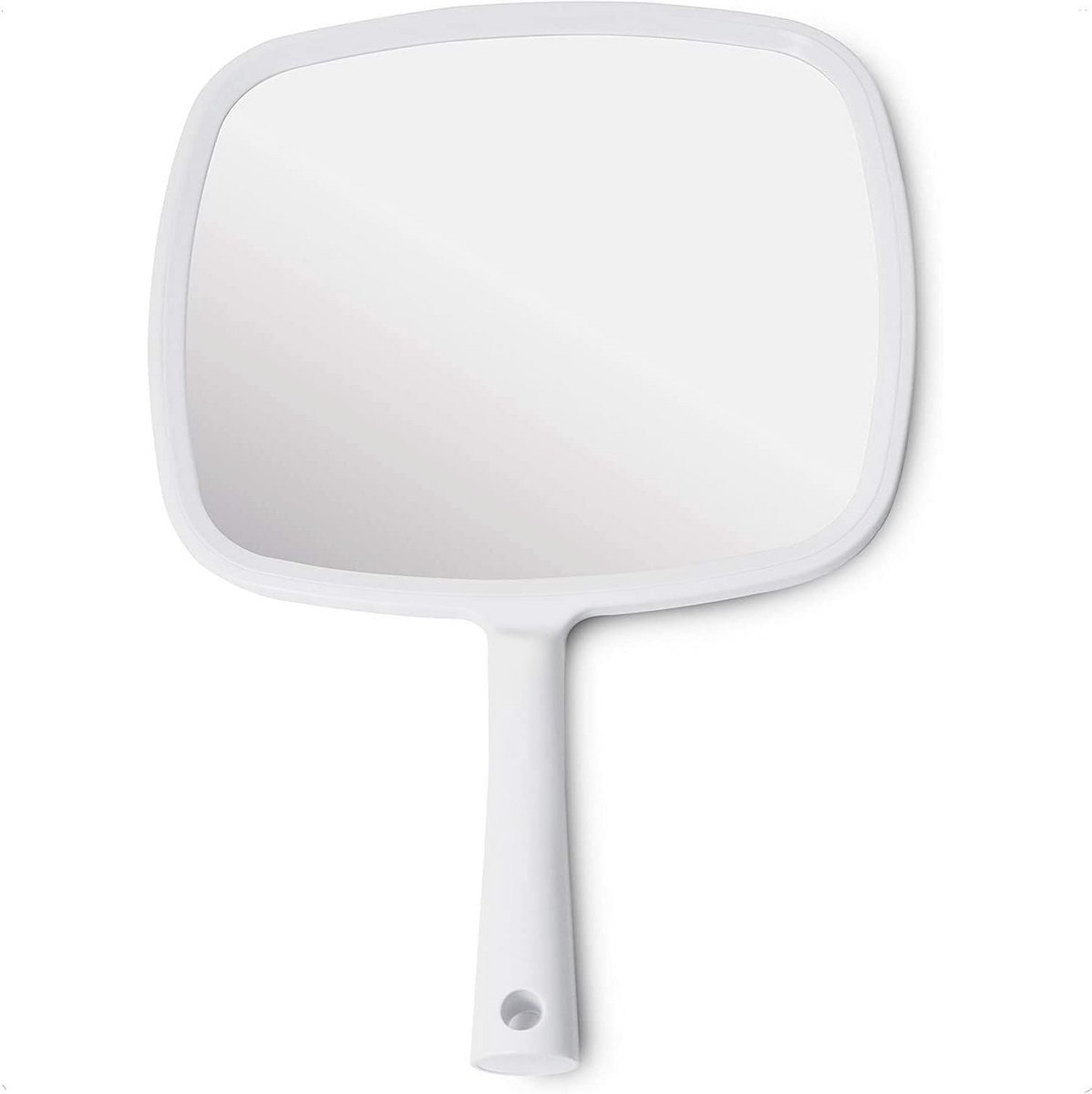 Handspiegel met Ergonomische Handgreep - Klein Make-up en Kapperspiegel 20x28 cm
