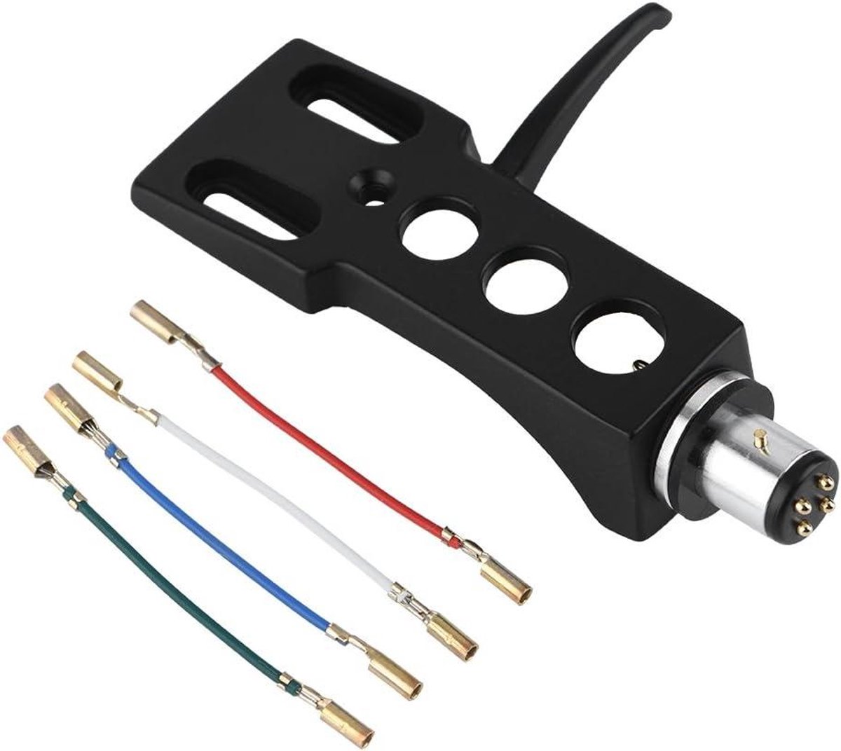 Allecta - Headshell Mount voor LP Draaitafel, Reparatie en Vervanging van Phono Headshell, Zuurstofvrij Koperdraad - Draaitafelaccessoires