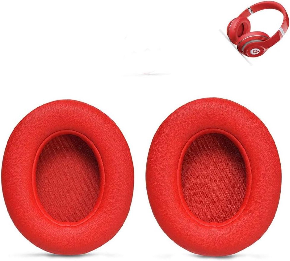 Allecta - Vervangende Oorkussens Kit voor Over-Ear Hoofdtelefoon (Rood)
