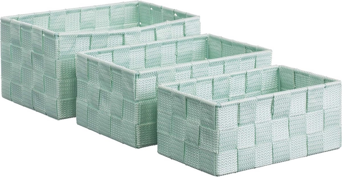 Rotan-look opbergdozen set van 3 – Stijlvolle opbergoplossing voor elk interieur