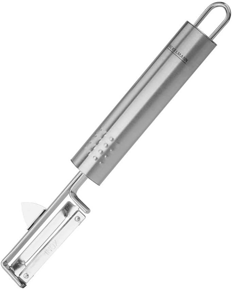 Dunschiller roestvrij staal – 20 cm, vaatwasmachinebestendig en met ophanglus