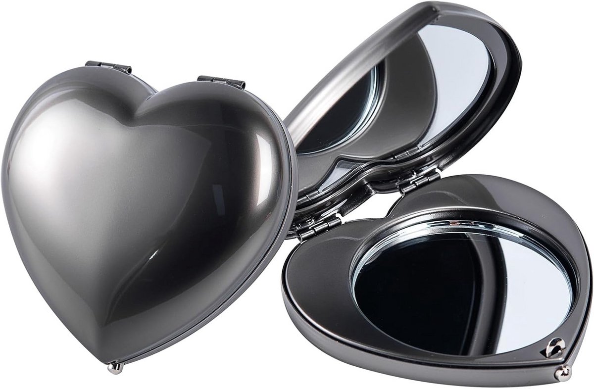 Mini Opvouwbare High Definition Spiegel met 1X/2X Vergroting - Compact en Draagbaar