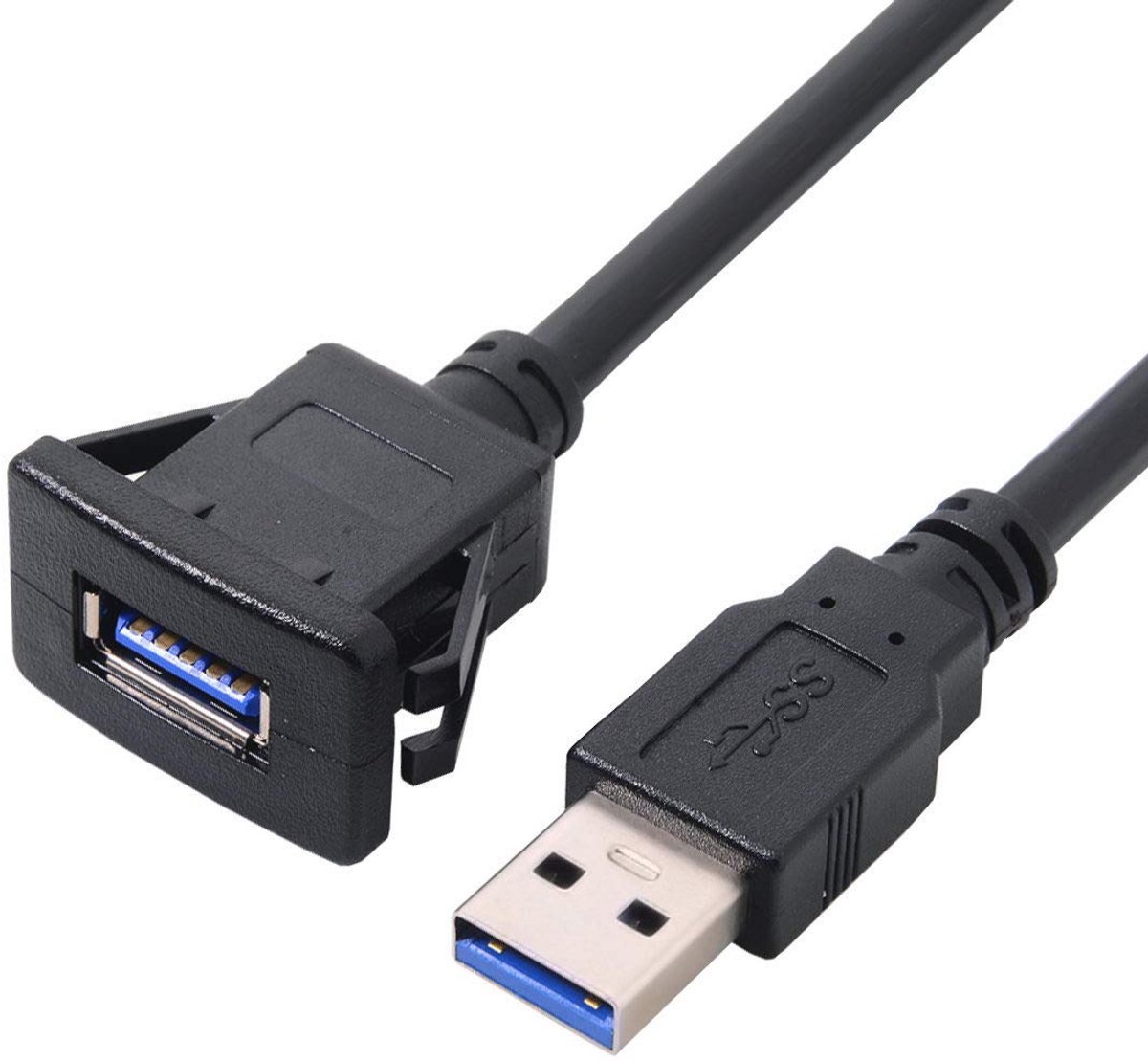Waterdichte USB 3.0 Auto AUX Kabel voor Dashboard - 1 Meter