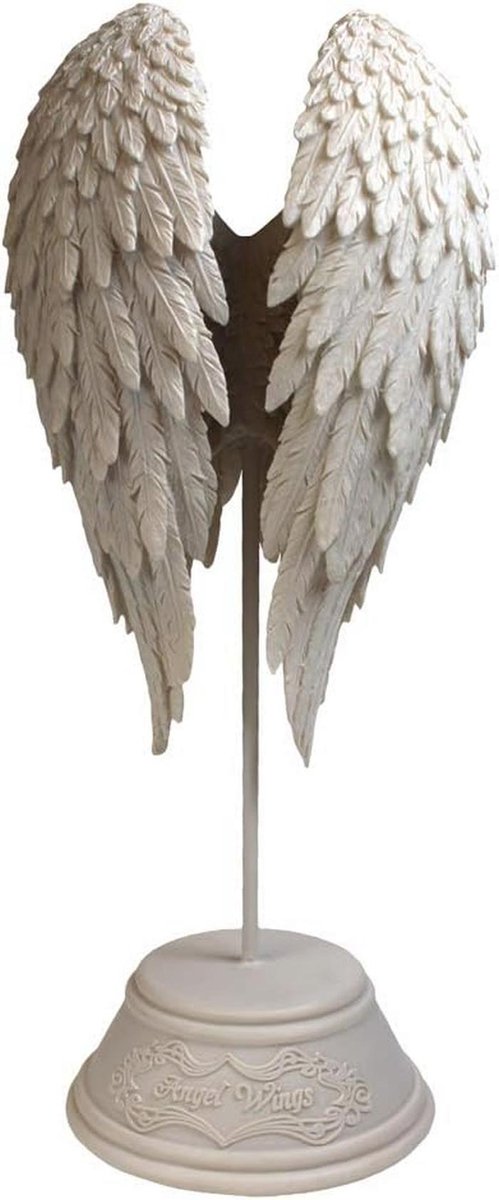 Engelenvleugels Beeldje 26cm Wit