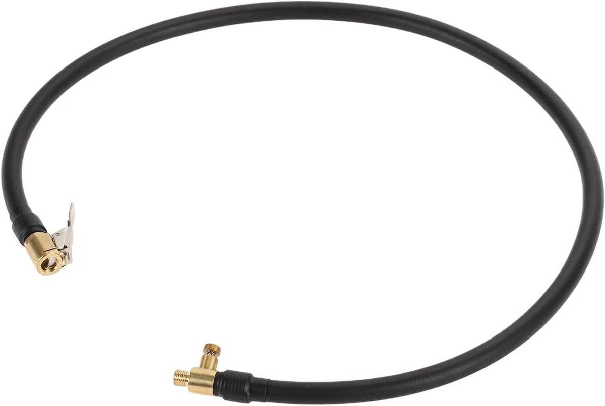 Allecta - Duurzame Luchtpomp Verlengslang 31.50inch M8x0.8 8mm ID - Zwart Rubber - Bandventiel Adapter - Ontluchtbaar - 1st.