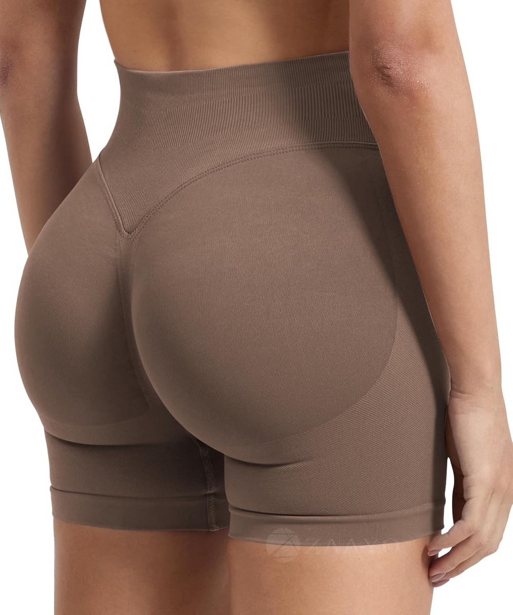 Dames Sportshorts met Scrunch Butt Lift - Seamless Gym Shorts voor Training