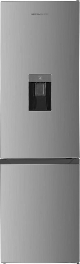 Heinner HC-HM260XWDE++ Koel-vriescombinatie met Waterdispenser – 260 L – Elektronische Temperatuurregeling – Omkeerbare Deur – Zilver – 5 Jaar Garantie