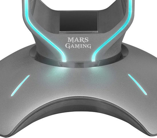 Gaming Headset Standaard met RGB Verlichting en USB 2.0 Hubs — afbeelding 3