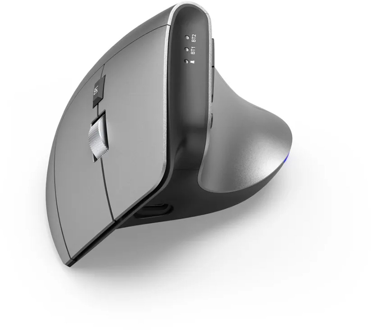 Hama EWM-700 - Draadloze ergonomische muis - 8 knoppen - 2.4 GHz RF & BT - dpi switch - Stil - Oplaadbaar - Antraciet thumbnail 2
