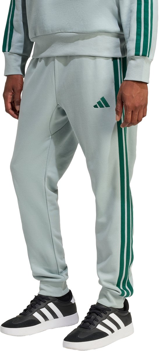 Adidas Sportswear Essential 3-Stripes French Terry Broek Heren Groen
