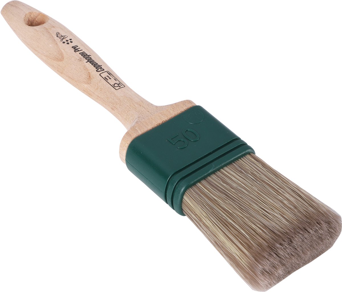 Copenhagen Pro Special Platte Kwast - Maat 2.5 - Synthetisch Haar - FSC® Houten Steel - Geschikt voor Beits en Watergedragen Verven - Flexibele Polyestervezels voor Gelijkmatig Resultaat
