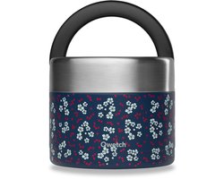 Qwetch Lunchbox handvat Geïsoleerd - Hanami Blauw
