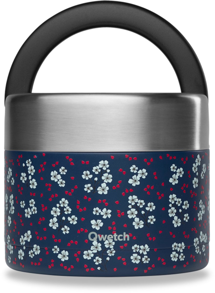 Qwetch Lunchbox handvat Geïsoleerd - Hanami Blauw