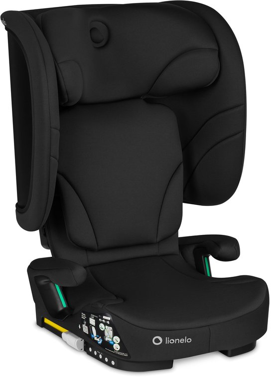 Lionelo Orin Autostoel ISOFIX - Opvouwbaar Autostoeltje 100-150 cm (3,5-12 jaar / 15 tot 36 kg / Groep 2 3) - 14-standen Hoofdsteun - 4-standen Rugleuning - Licht & Compact - Inclusief Bekerhouder & Transporttas - Kinderzitje i-Size Reis van Merkloos — afbeelding 4
